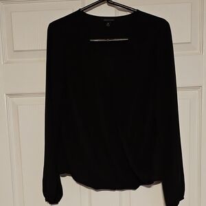 Banana Republic Crossover Front-pleat Blouse